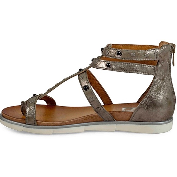 Miz Mooz Kilroy sandal sage metallic Sz 39 Women’s Leather Sandal - Picture 7 of 8